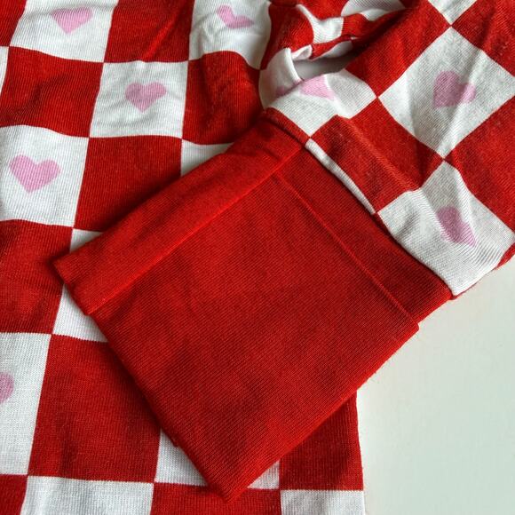 Dream Big Little Co Checkers & Hearts Dream Romper Sleeper 0-3 Months - Picture 9 of 11